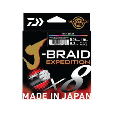 Daiwa JBraid Expedition 8B 150m Smash Orange İp Misina