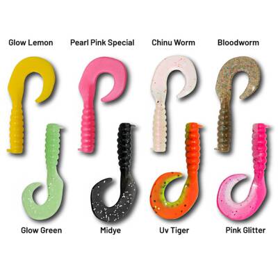 Hanfish Gurt 4.5cm LRF Silikon Yem Karışık Renk Paketi - Mix 1 - 2