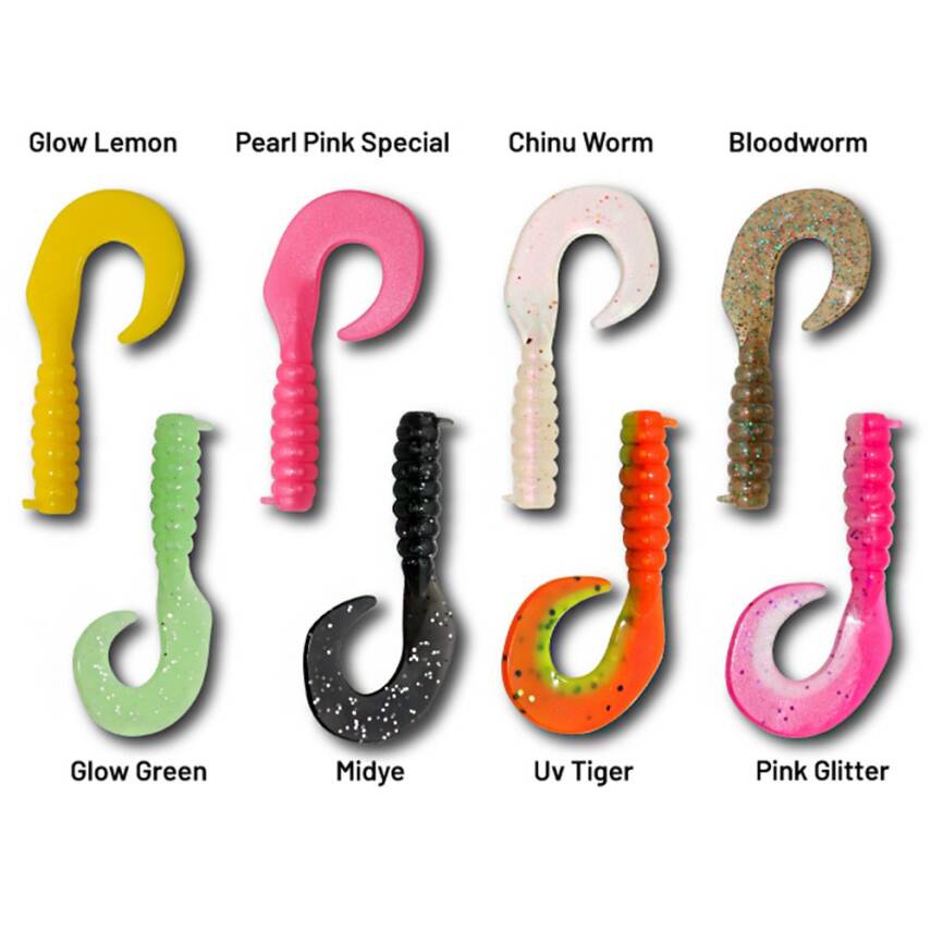 Hanfish Gurt 4.5cm LRF Silikon Yem Karışık Renk Paketi - Mix 1 - 2