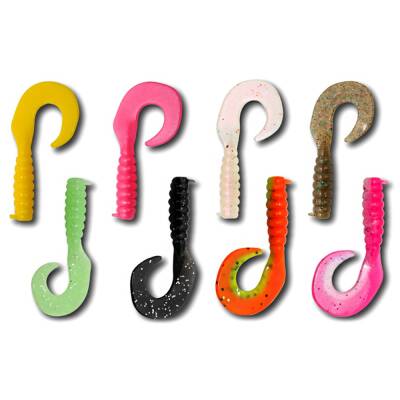 Hanfish Gurt 4.5cm LRF Silikon Yem Karışık Renk Paketi - Mix 1 - 3