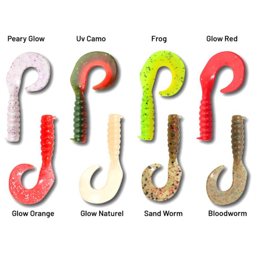 Hanfish Gurt 4.5cm LRF Silikon Yem Karışık Renk Paketi - Mix 2 - 2