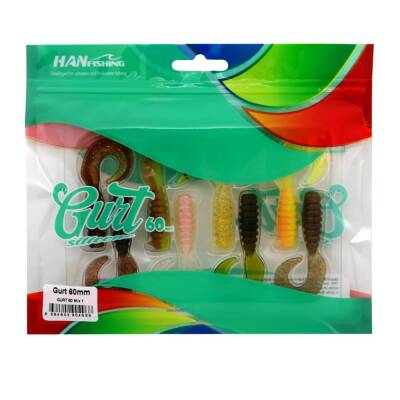 Hanfish Gurt 6cm LRF Silikon Yem Karışık Renk Paketi - Mix 1