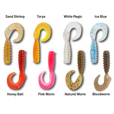 Hanfish Gurt 6cm LRF Silikon Yem Karışık Renk Paketi - Mix 2 - 2