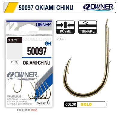 Owner 50097 Okiami-Chinu Gold Olta İğnesi