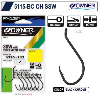 Owner 5115 Oh Ssw Black Chrome İğne