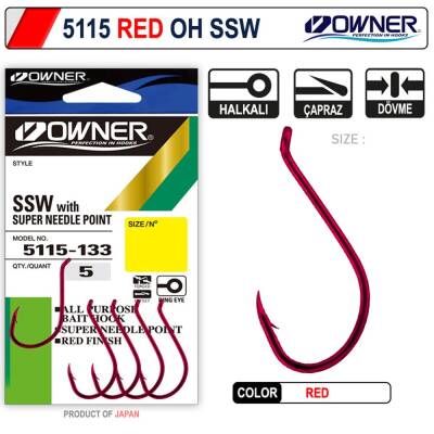 Owner 5115 OH SSW Red İğne