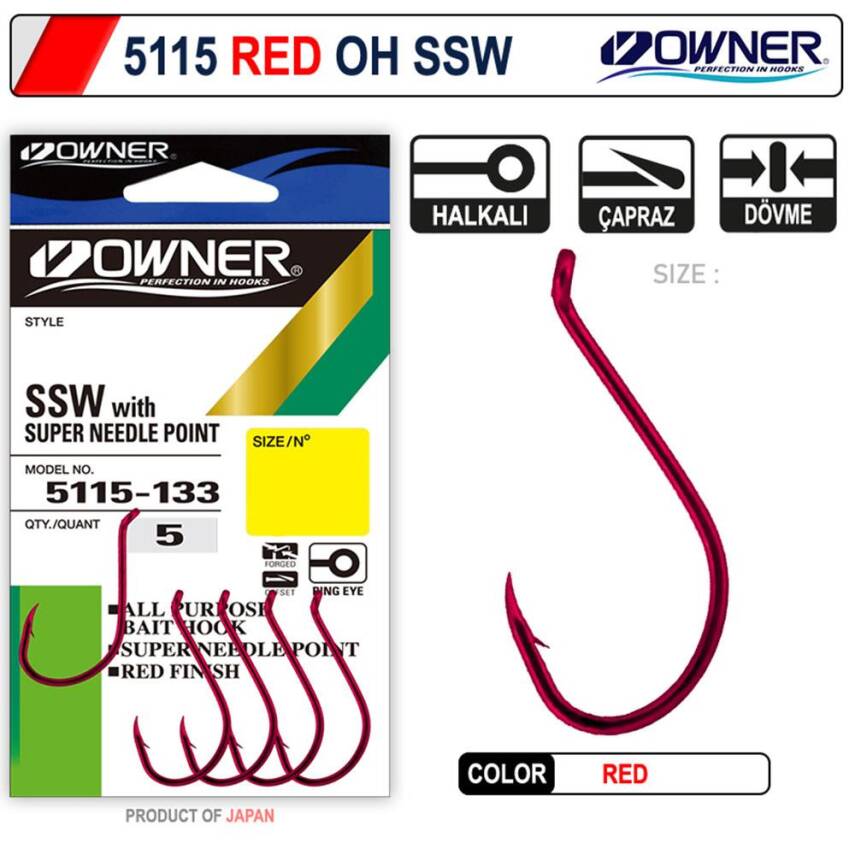 Owner 5115 OH SSW Red İğne - 1