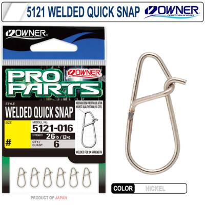 Owner 5121 Welded Quick Snap Spin ve Lrf Klipsi