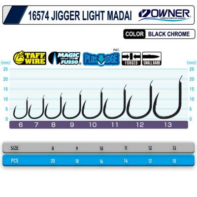 Owner Cultiva 16574 Jigger Light Madai Olta İğnesi  - 2