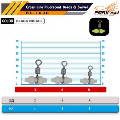 Portfish BL-1038 Üçlü Fosforlu Gezer Fırdöndü - 2