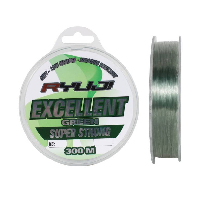 Ryuji Excellent 300mt Green Monofilament Misina - 1