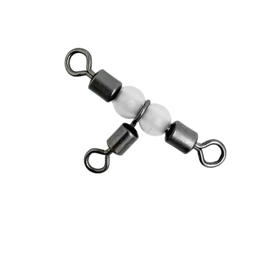 Albastar Boncuklu Inox Üçlü Fırdöndü - No:1*2 - 2