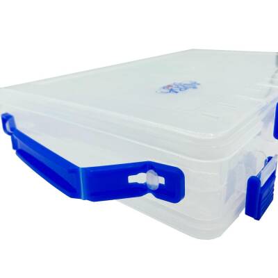 Albastar Çift Taraflı 27cm Maket Balık Kutusu - Mavi - 3