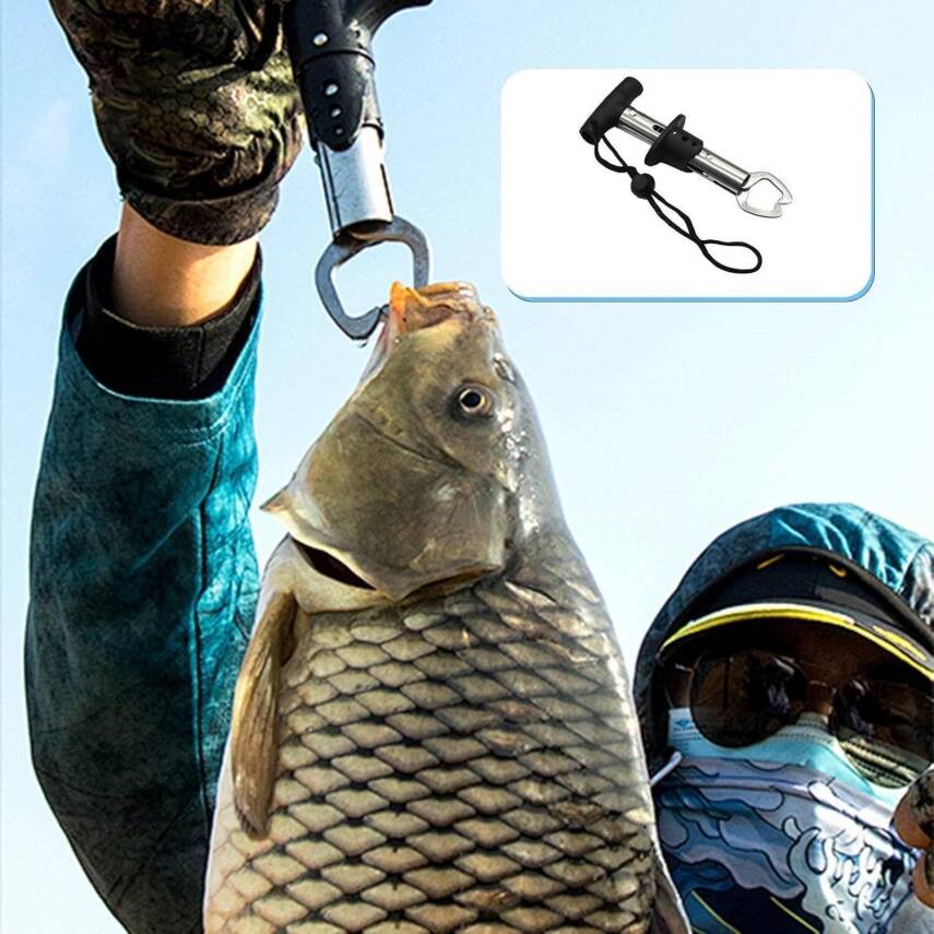 Bauer Balıkçı Aksesuar Seti Paslanmaz Pense ve Balık Tutucu Fish Grip - 3