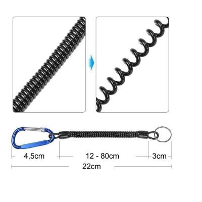 Bauer Balıkçı Pensesi Ve Yaylı Karabinalı Askı Aparatı - Siyah (Kitlenebilir Model) - 4