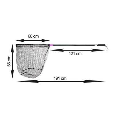 Captain 6783 Tek Parça 120cm Alüminyum Saplı 70x60cm Rubber Tor Kepçe
