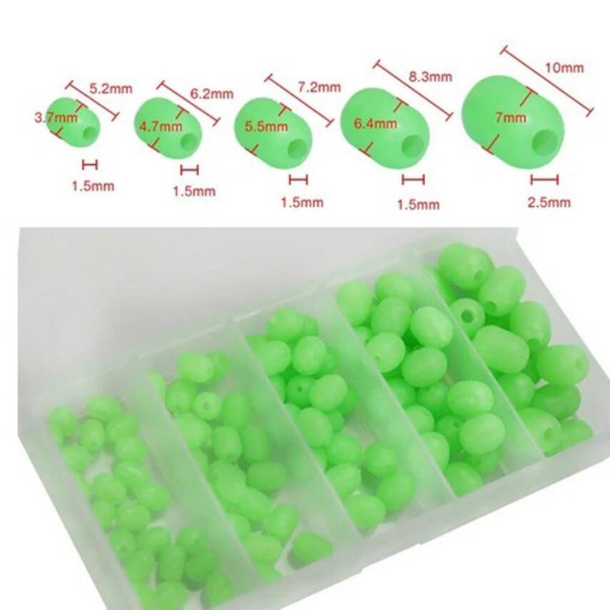 Captain 7660 Silikon Boncuk Seti Glow 100lü Kutuda - 3