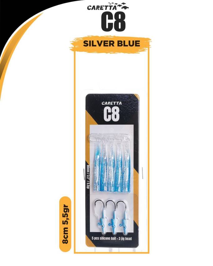 Caretta C8 8cm 5.5gr Lrf Silikon Yem   - 11