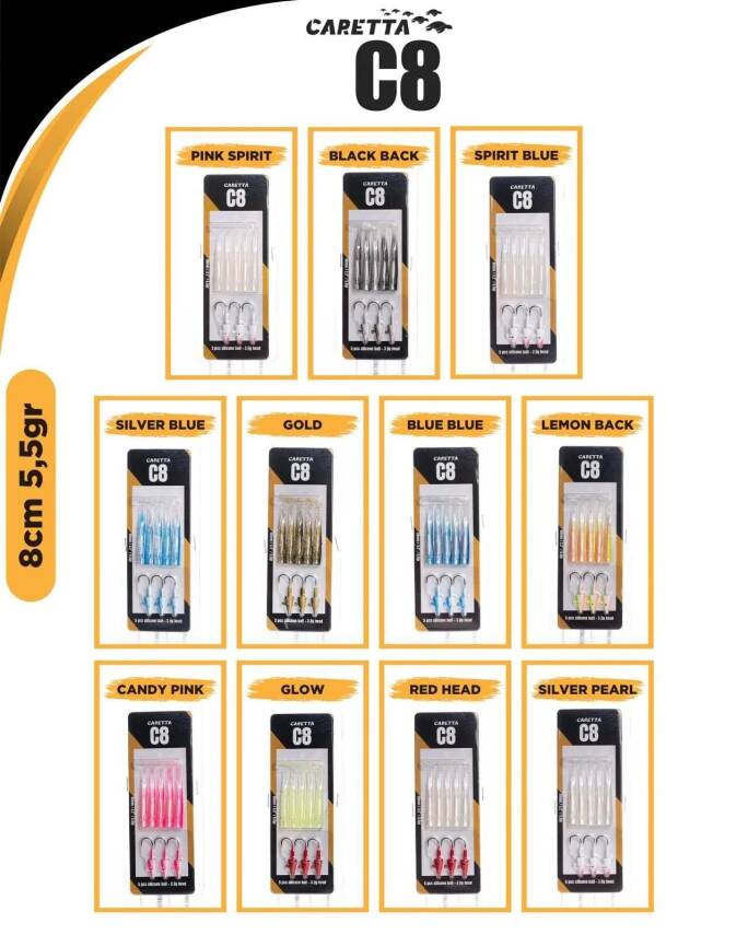 Caretta C8 8cm 5.5gr Lrf Silikon Yem - 1