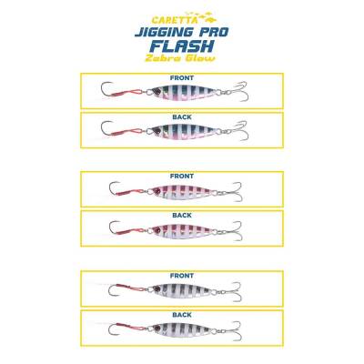 Caretta Jigging Pro Flash Zebra Glow Jig Yem