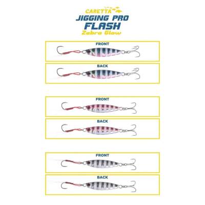 Caretta Jigging Pro Flash Zebra Glow Jig Yem