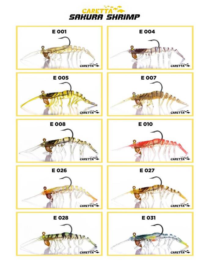 Caretta Sakura Shrimp 76mm 6,5gr Silikon Karides - 2