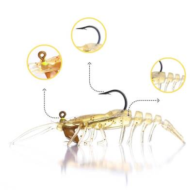 Caretta Sakura Shrimp 76mm 6,5gr Silikon Karides - 3