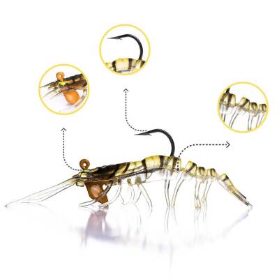 Caretta Sakura Shrimp 76mm 6,5gr Silikon Karides - 7