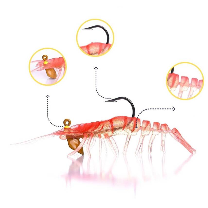 Caretta Sakura Shrimp 76mm 6,5gr Silikon Karides - 8