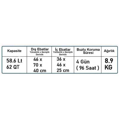 Coleman Xtreme Wheeled 62QT Tekerlekli Soğutucu Buzluk 58.6 Lt - 5