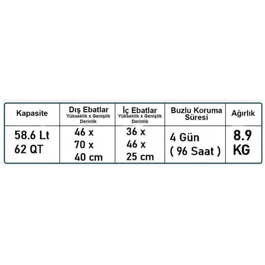 Coleman Xtreme Wheeled 62QT Tekerlekli Soğutucu Buzluk 58.6 Lt - 5