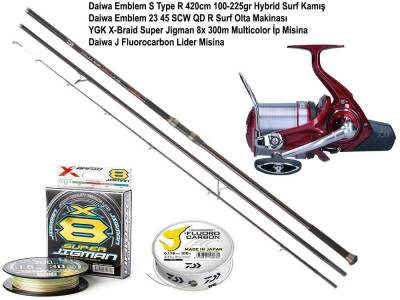 Daiwa Emblem Üst Segment Surf Olta Takımı