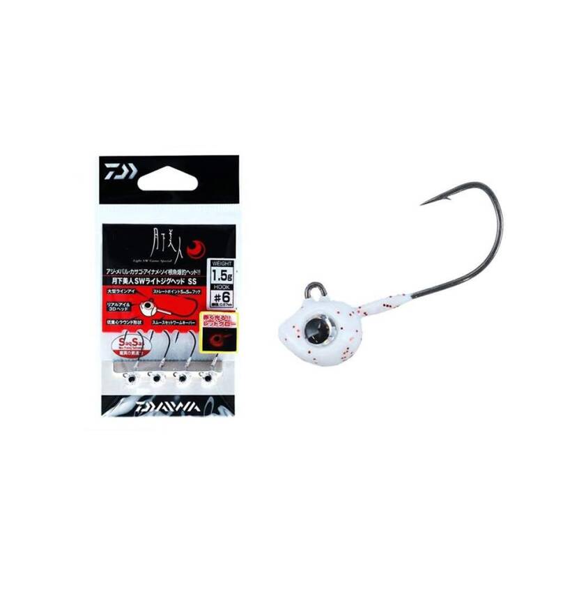 Daiwa Gekkabijin SW Light SS Red Glow Jighead  - 2