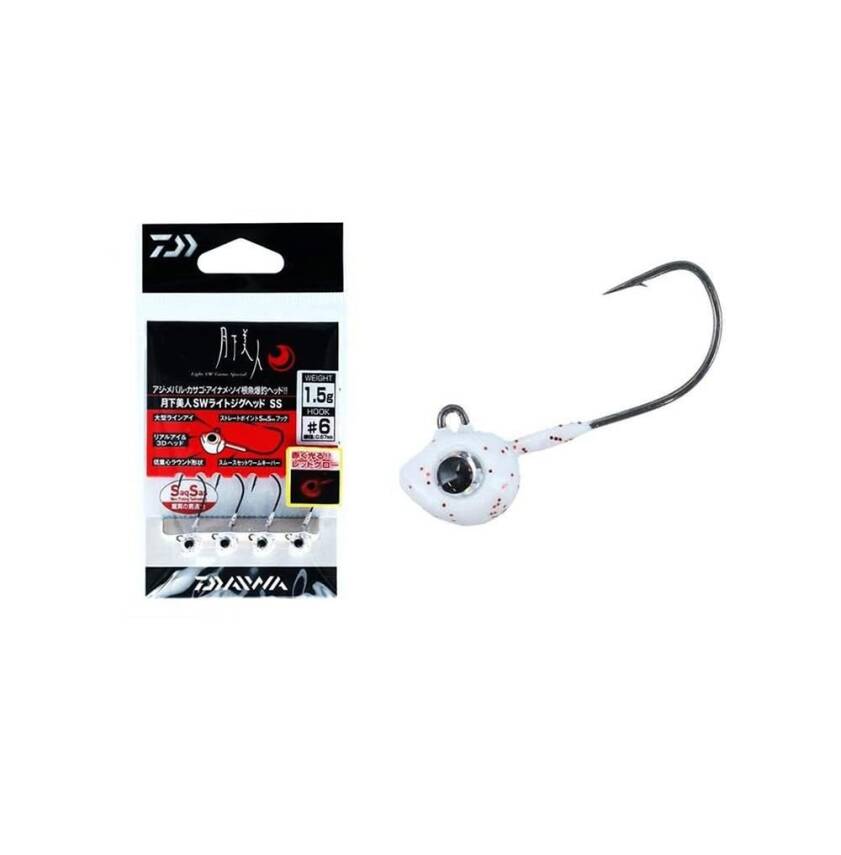 Daiwa Gekkabijin SW Light SS Red Glow Jig Head - 2