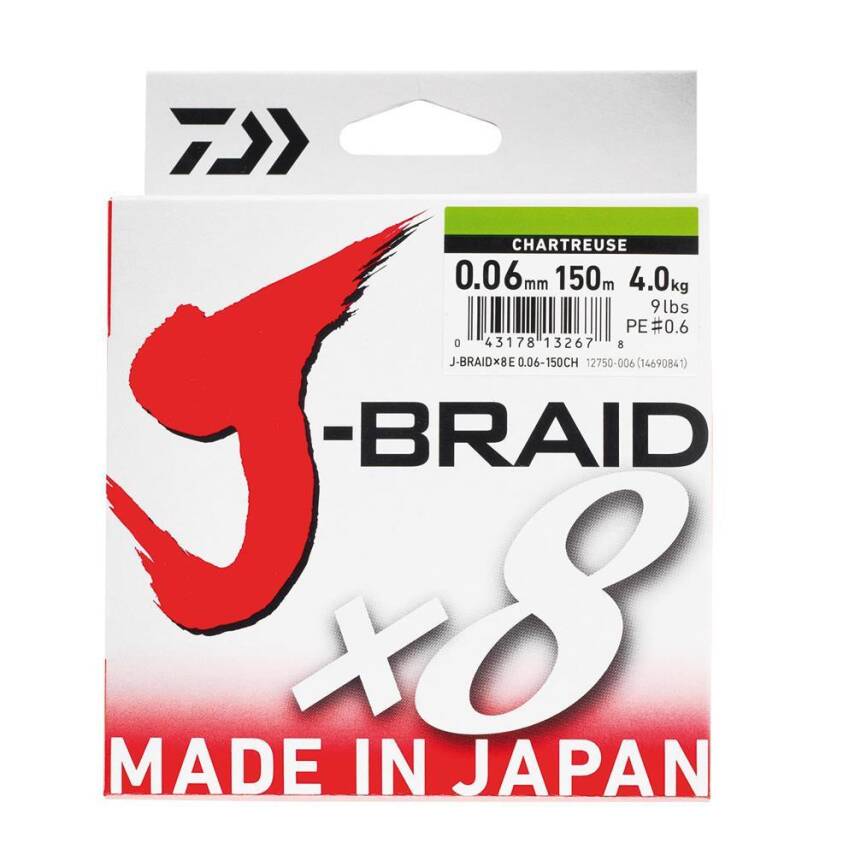 Daiwa JBraid 8B 150m Chartreuse İp Misina - 1