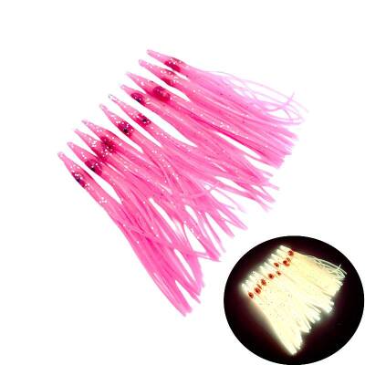 Ebisu Slim Octopus 80mm Silikon Ahtapot - Pink Glow (1 Adet) - 2