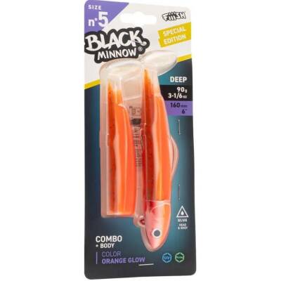Fiiish No:5 160mm 90gr Combo Deep Silikon Yem - Orange Glow - 2