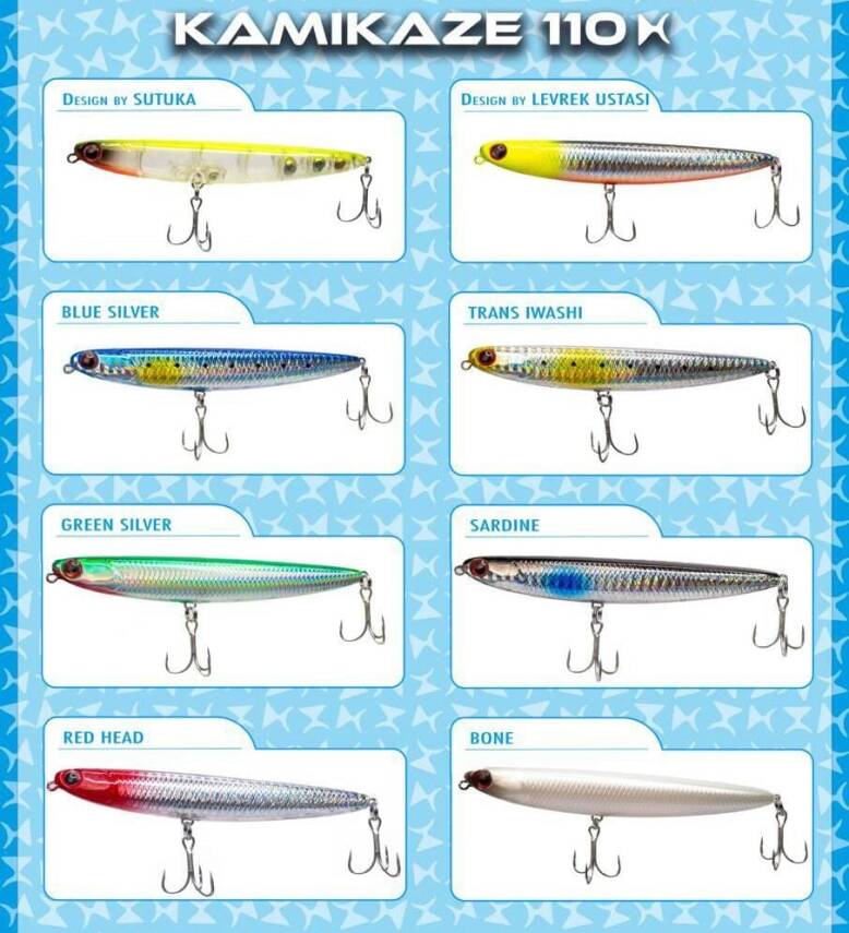 Fish Master Kamikaze 11cm 14gr Su Üstü Maket Yem - 1