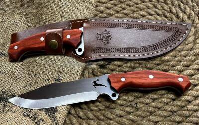 Foçalı 3001 Yatağan El Yapımı 27cm Paduk Av Kamp Bıçağı - 2