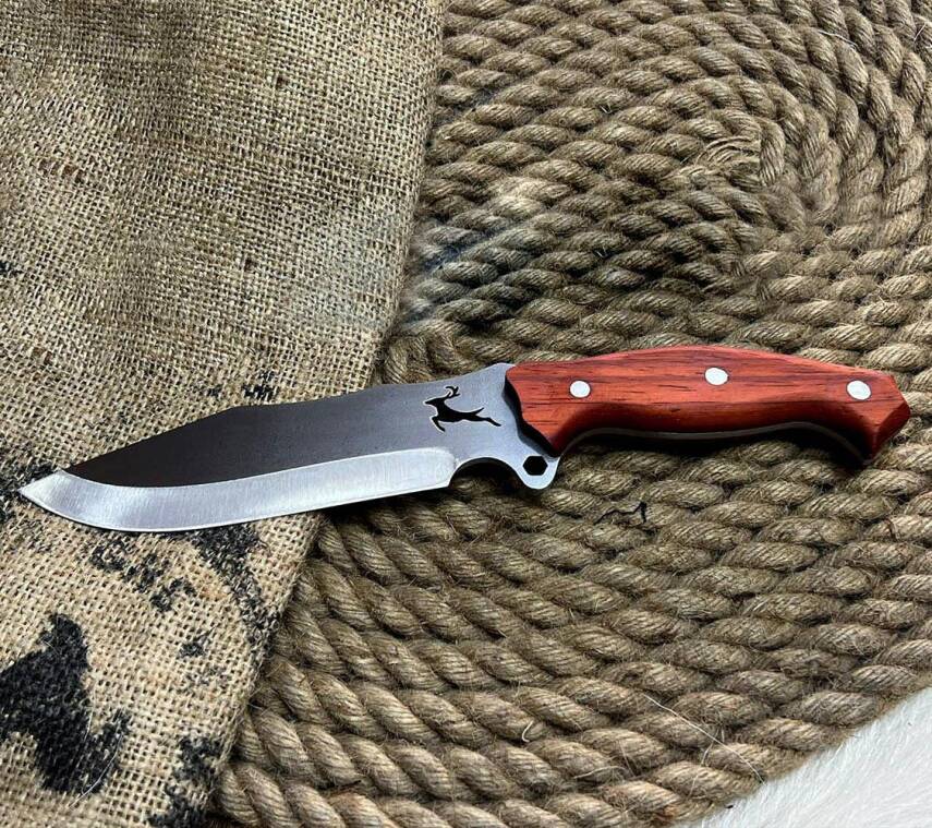 Foçalı 3001 Yatağan El Yapımı 27cm Paduk Av Kamp Bıçağı - 4