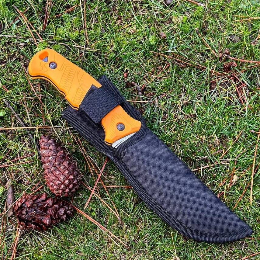 Foçalı 9001 Yatağan El Yapımı 23cm Av Kamp Bıçağı - Sarı - 3