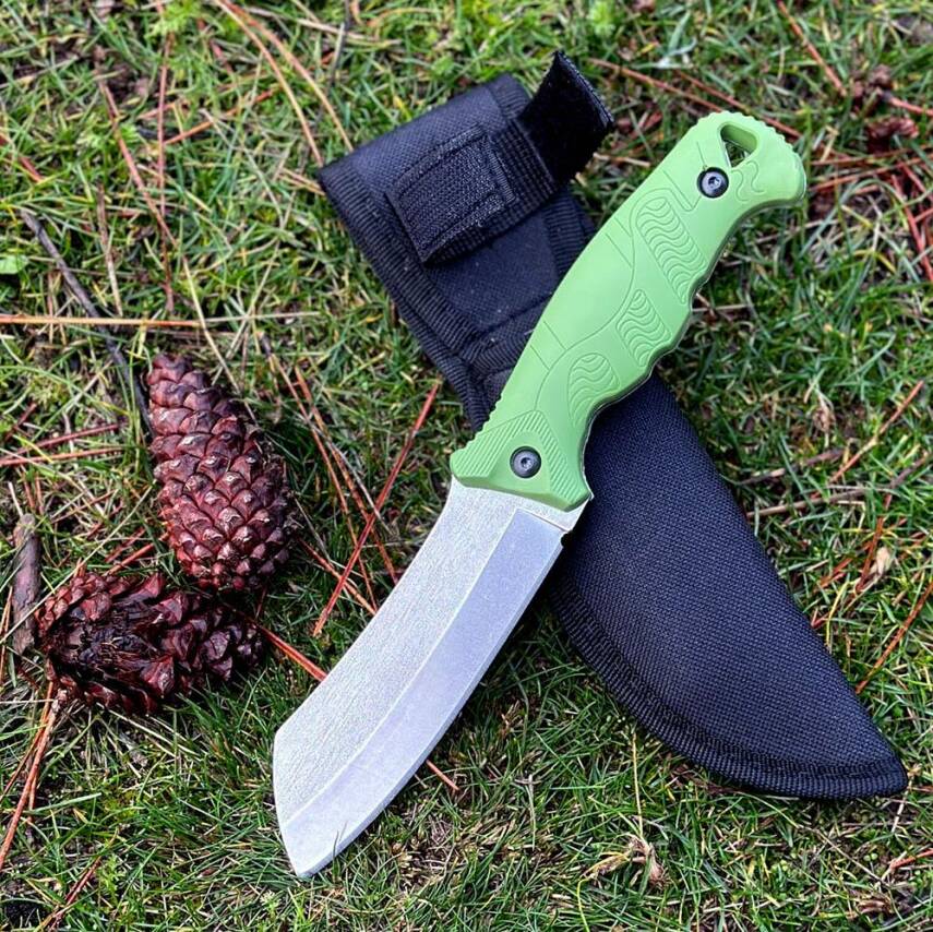 Foçalı 9001 Yatağan El Yapımı 23cm Av Kamp Bıçağı - Yeşil - 1