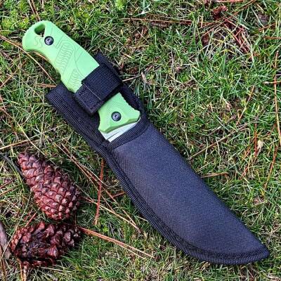 Foçalı 9001 Yatağan El Yapımı 23cm Av Kamp Bıçağı - Yeşil - 3