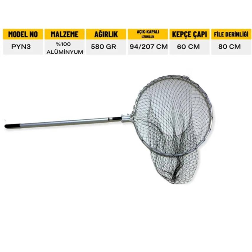 Foçalı Alüminyum Katlanır Kepçe Yuvarlak-P3 - 1