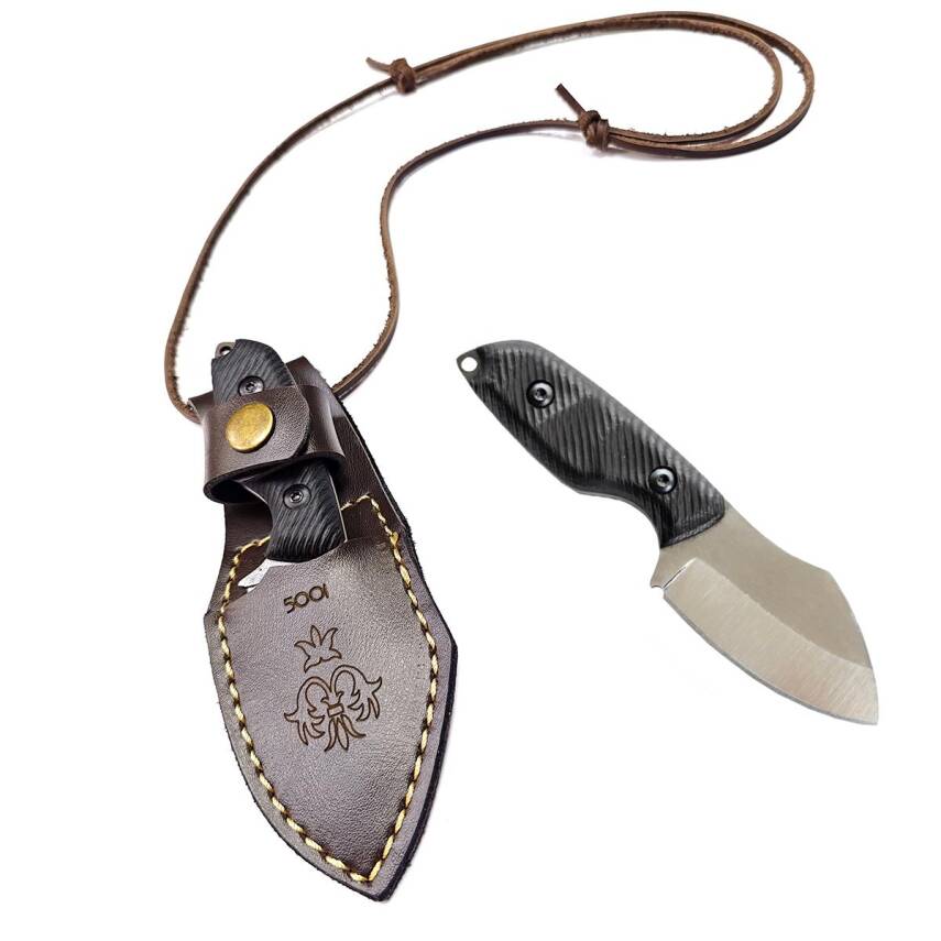 Foçalı 5001 Yatağan El Yapımı 15cm Kompakt Kolye Bıçak Av Kamp Bıçağı - 1