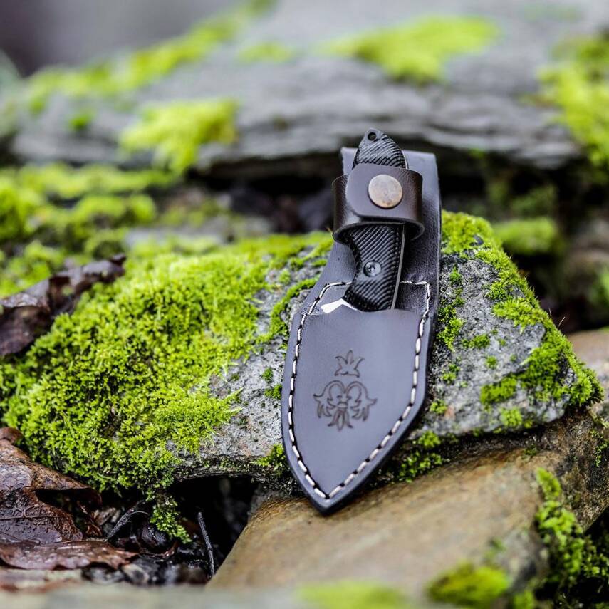 Foçalı 5001 Yatağan El Yapımı 15cm Kompakt Kolye Bıçak Av Kamp Bıçağı - 5