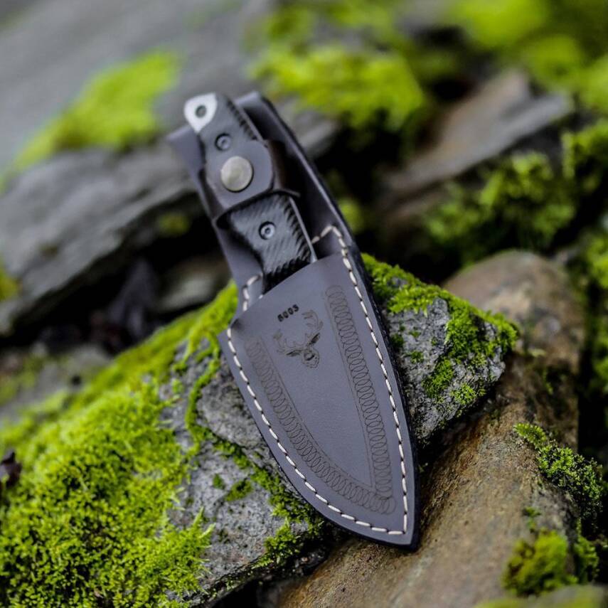 Foçalı 5003 Yatağan El Yapımı 20cm Kompakt Av Kamp Bıçağı - 4