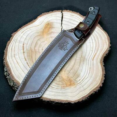 Foçalı 5011 Yatağan El Yapımı 38cm Kompakt Av Kamp Bıçağı - 4