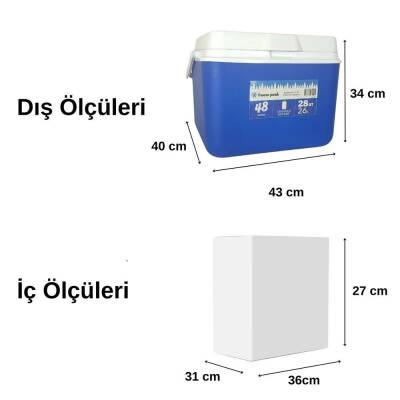 Freeze Peak Adventure 28 QT Buzluk 26 Litre - Mavi - 2