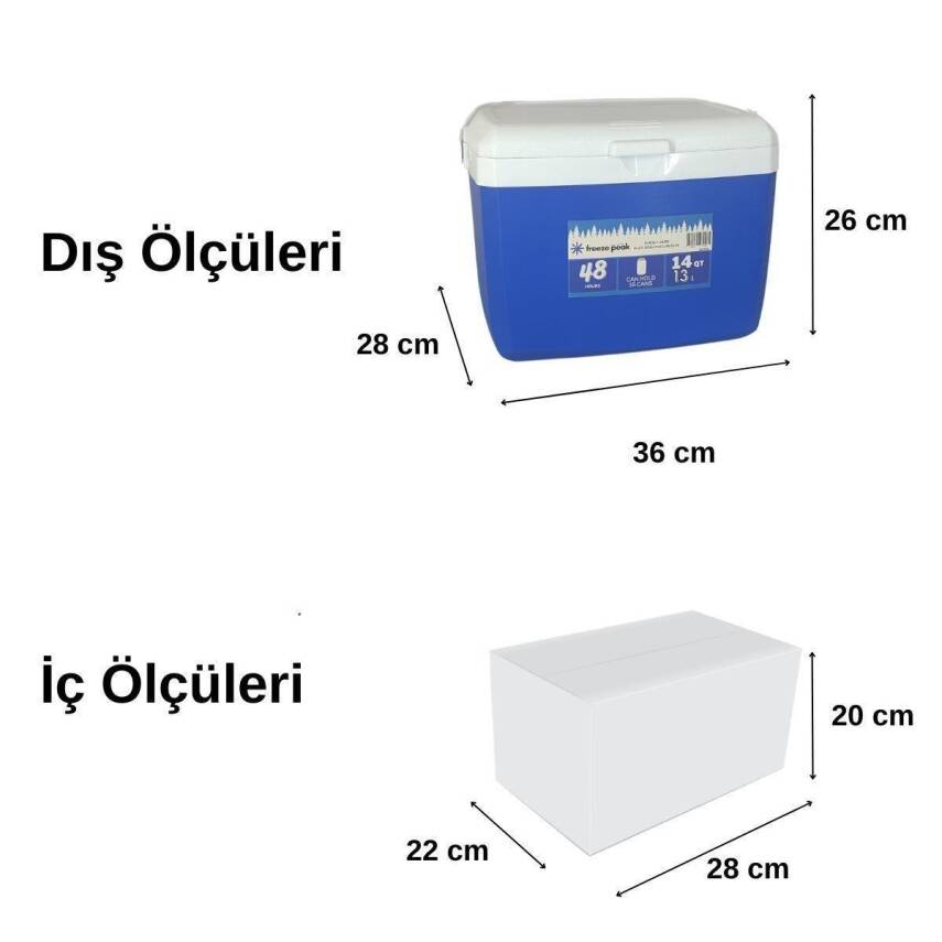 Freeze Peak Sunset Glide 14 QT Buzluk 13 Litre - Mavi - 3